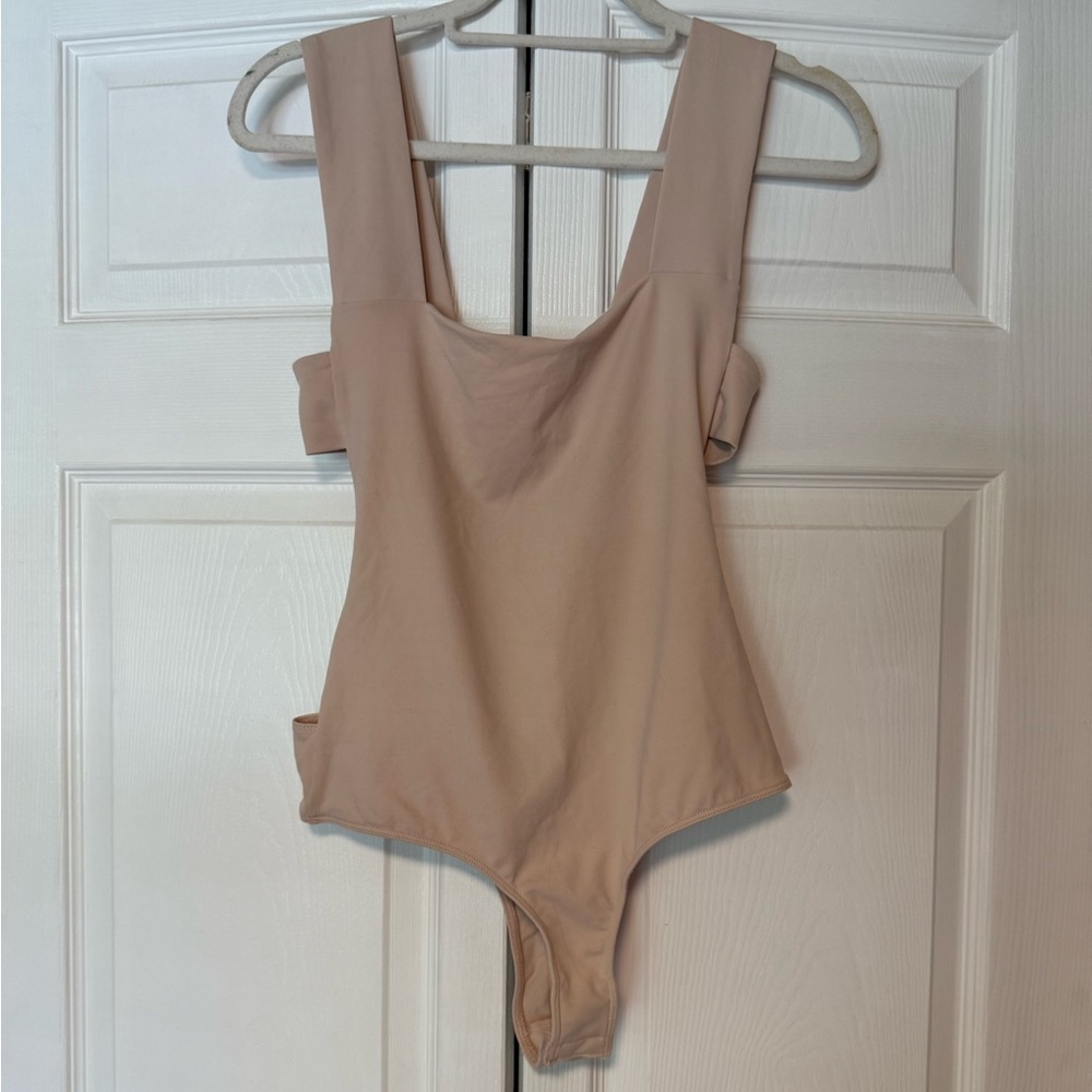 Free people Beige Sleeveless Bodysuit size medium